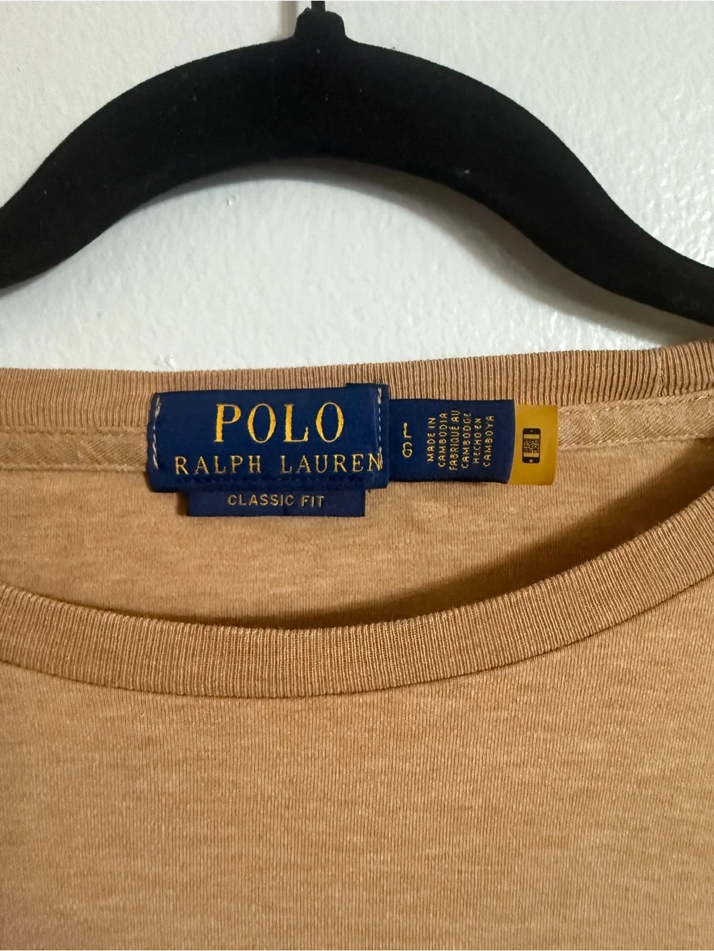 Polo by Ralph Lauren Long-Sleeve Crewneck Shirt - Camel/Tan